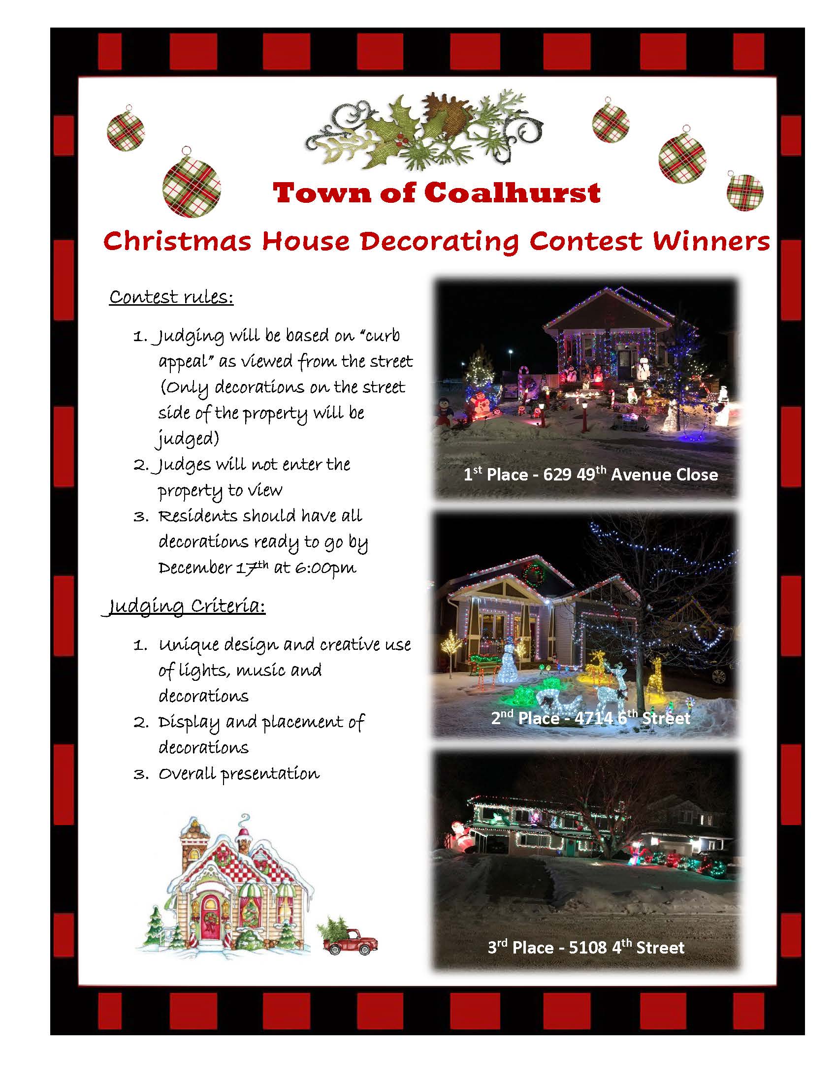 Christmas House Decorating Contest Winners – Town of Coalhurst